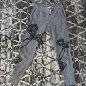 Under Armour Jogger Sweats, Grey & Black - size: small